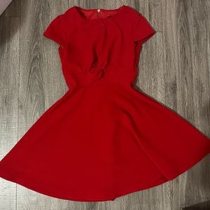 Red cocktail dress